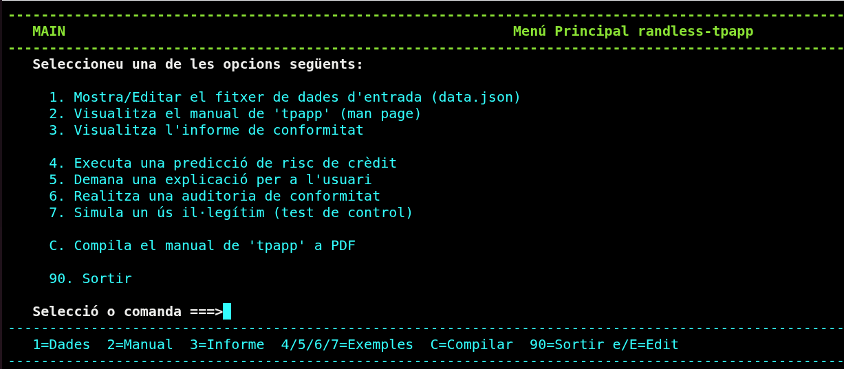Obre un terminal
